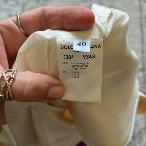 Dolce & Gabbana cream/ ecru turtleneck dress - Picture 9 of 10